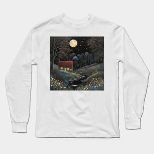 Tiny House in Forest Long Sleeve T-Shirt